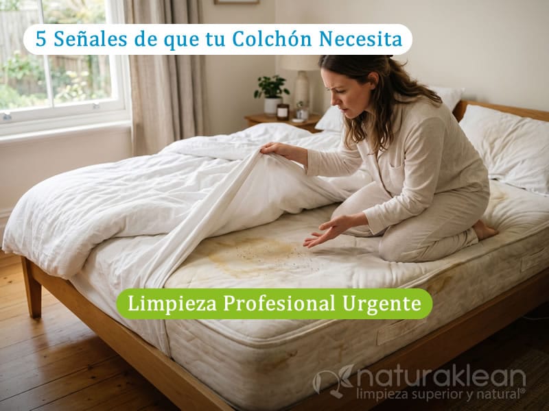 5 Señales de que tu Colchón Necesita Limpieza Profesional Urgente